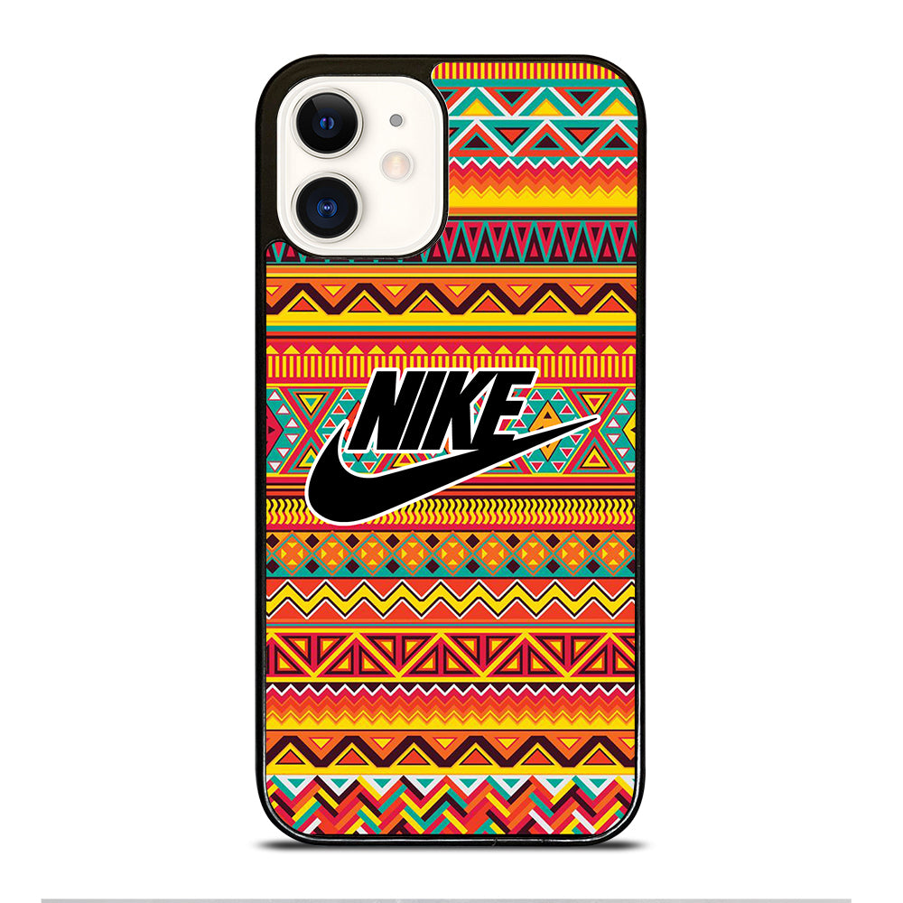 NIKE AZTEC LOGO 4 iPhone 12 Case Cover