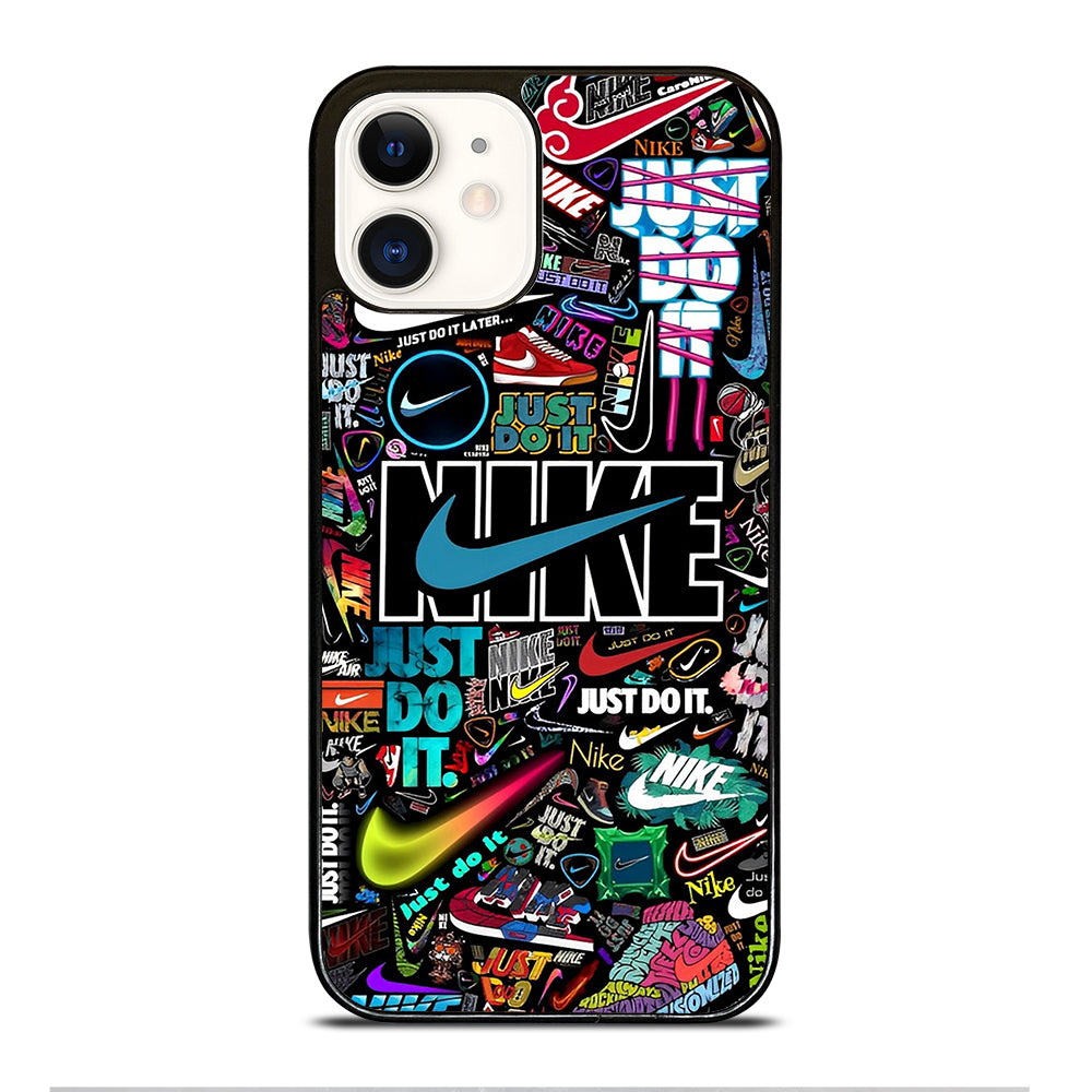 NIKE LOGO PATTERN iPhone 12 Case Cover