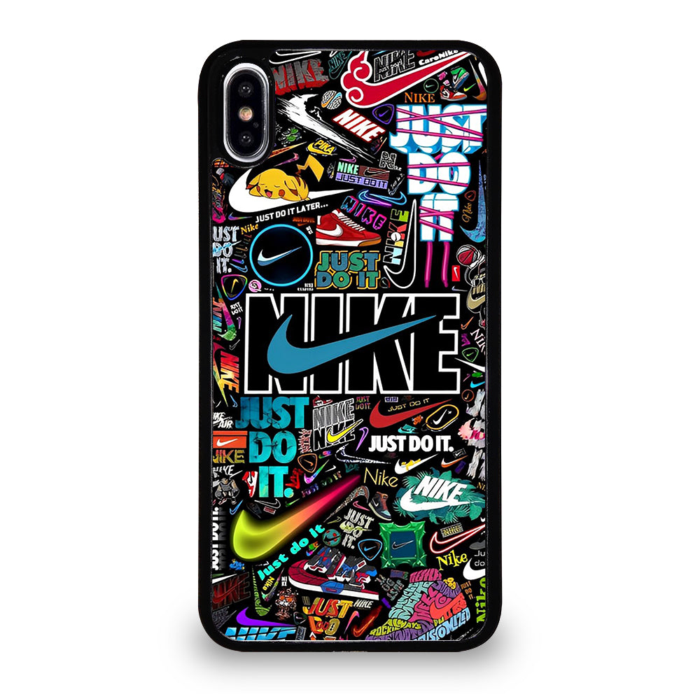 NIKE LOGO PATTERN iPhone XS Max Case Cover