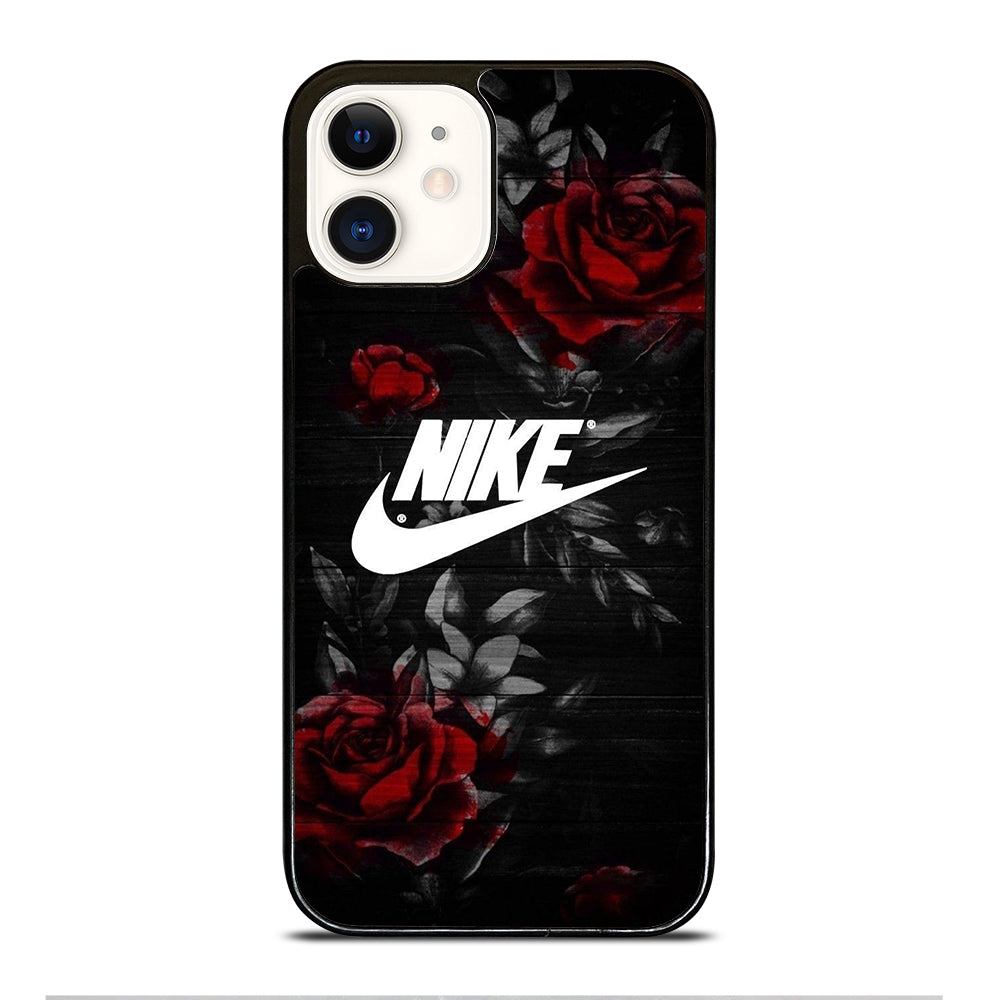 NIKE ROSE FLOWER LOGO iPhone 12 Case Cover