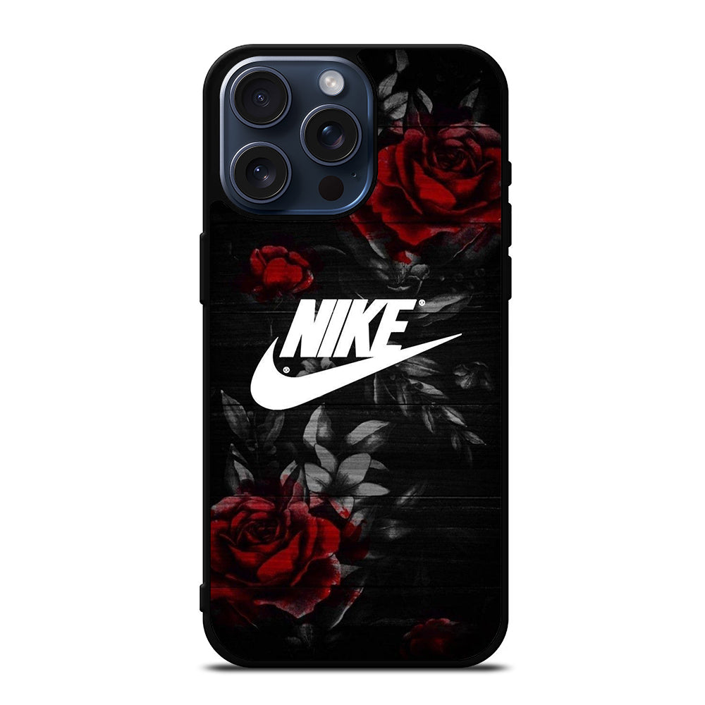 NIKE ROSE FLOWER LOGO iPhone 15 Pro Max Case Cover