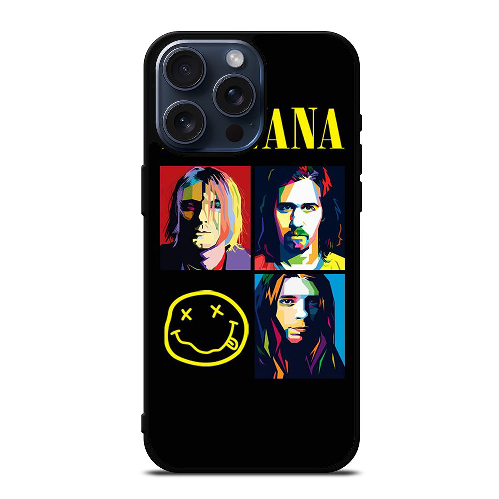 NIRVANA AMERICAN BAND iPhone 15 Pro Max Case Cover