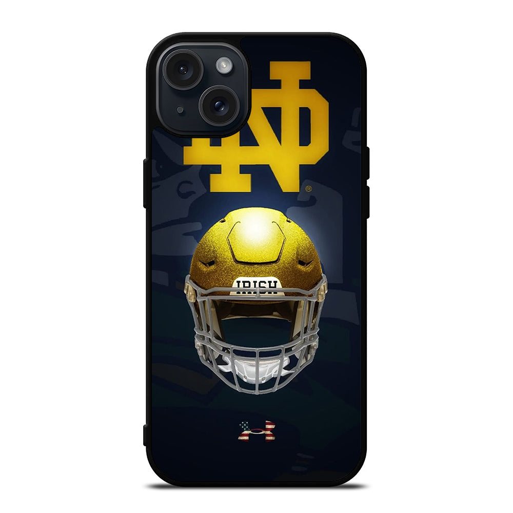 NOTRE DAME HELMET LOGO iPhone 15 Plus Case Cover