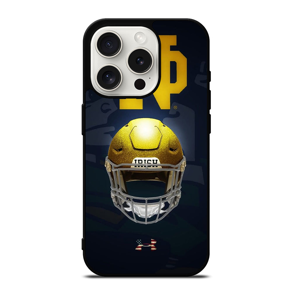 NOTRE DAME HELMET LOGO iPhone 15 Pro Case Cover