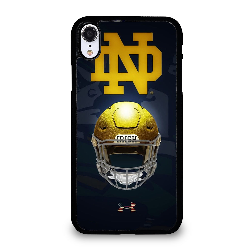 NOTRE DAME HELMET LOGO iPhone XR Case Cover