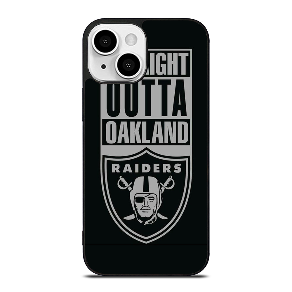 OAKLAND RAIDERS LOGO BLACK iPhone 13 Mini Case Cover