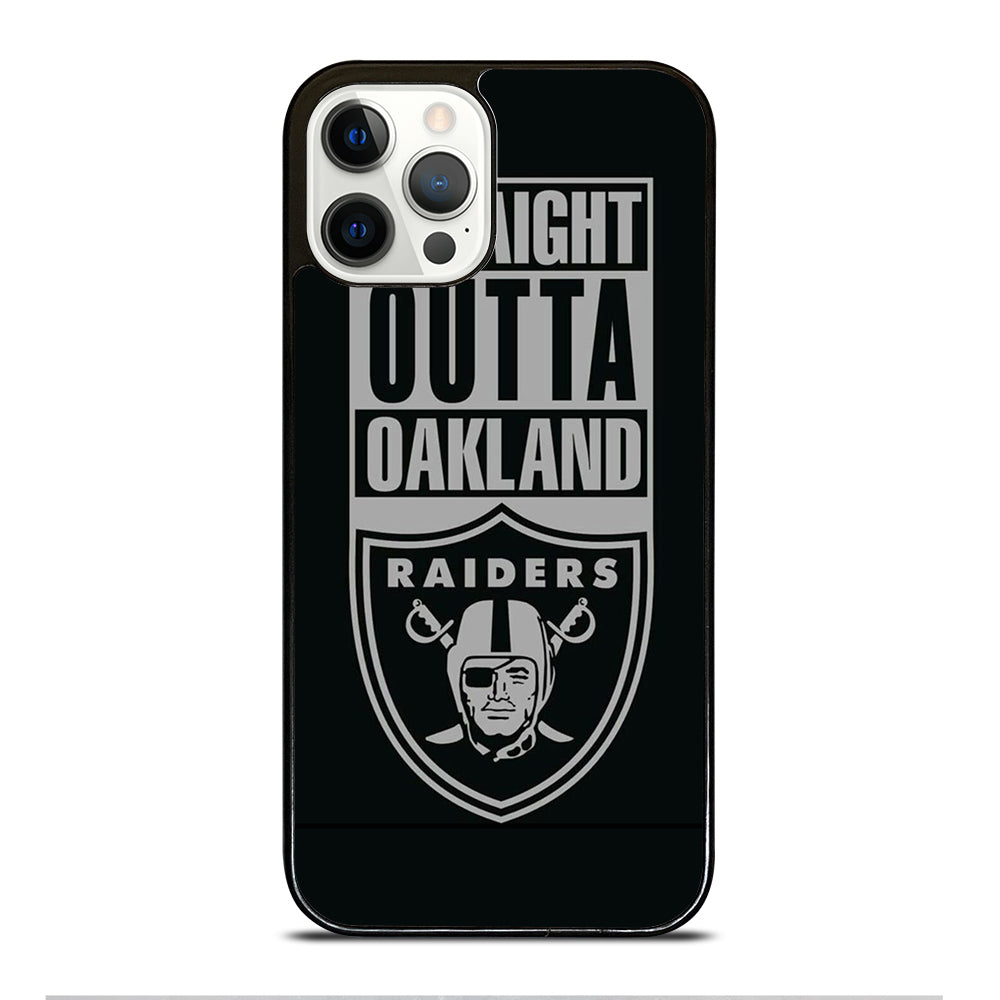 OAKLAND RAIDERS LOGO BLACK iPhone 12 Pro Case Cover