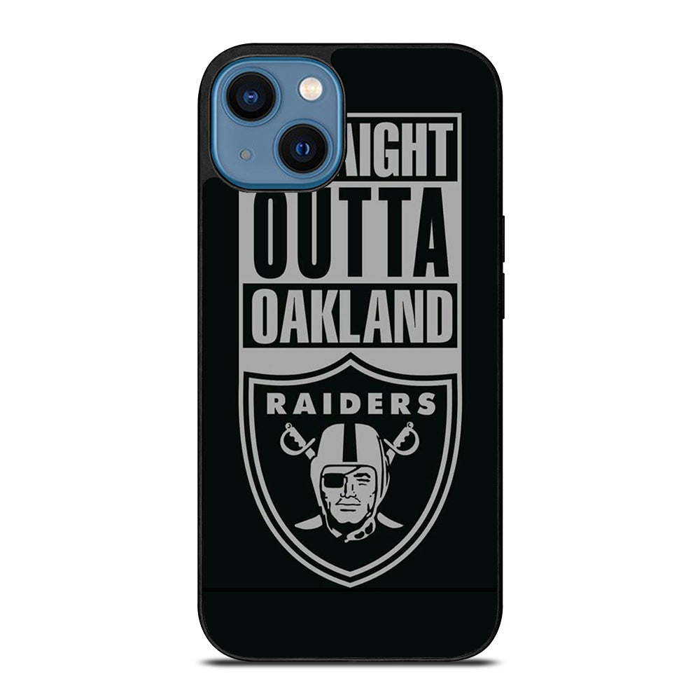 OAKLAND RAIDERS LOGO BLACK iPhone 14 Case Cover