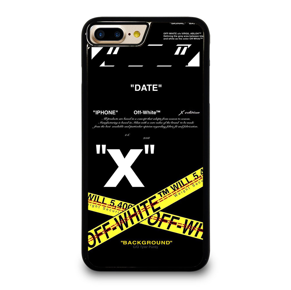 OFF WHITE YELLOW CROSS 2 iPhone 7 / 8 Plus Case Cover
