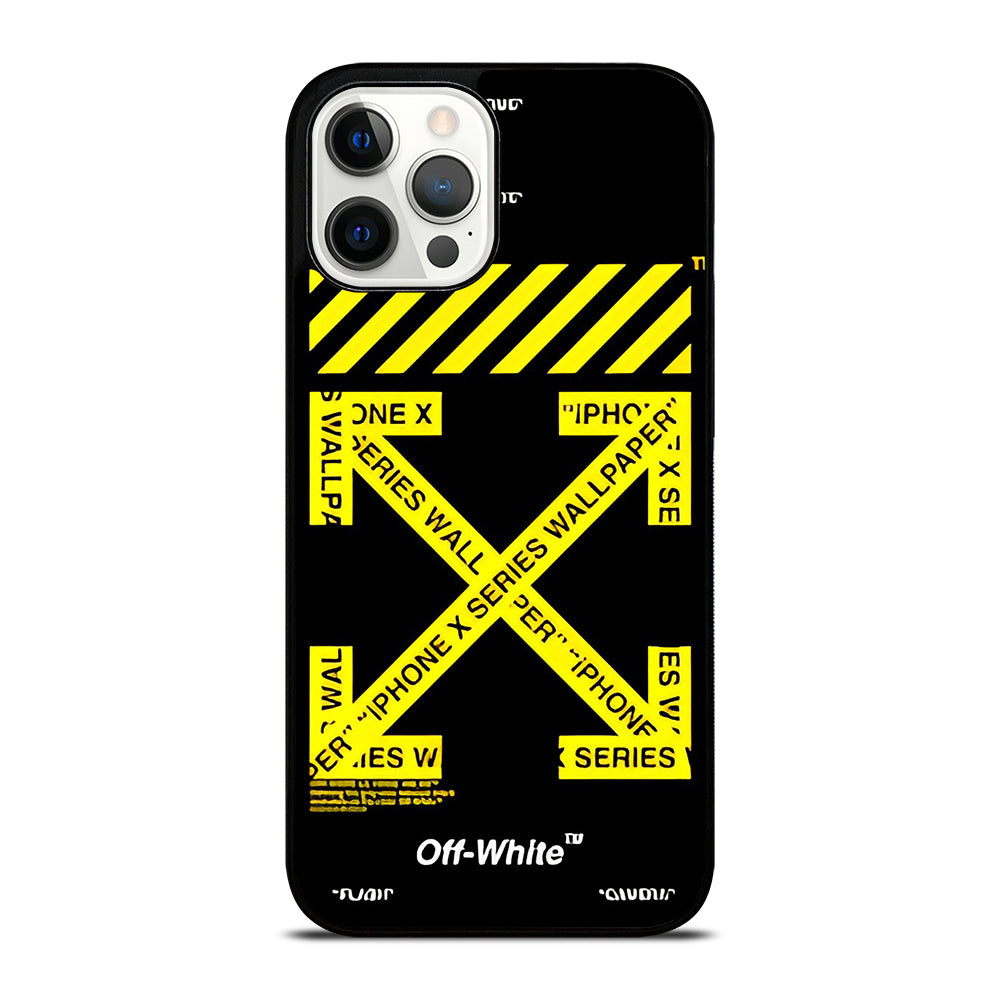 OFF WHITE YELLOW CROSS 3 iPhone 12 Pro Max Case Cover