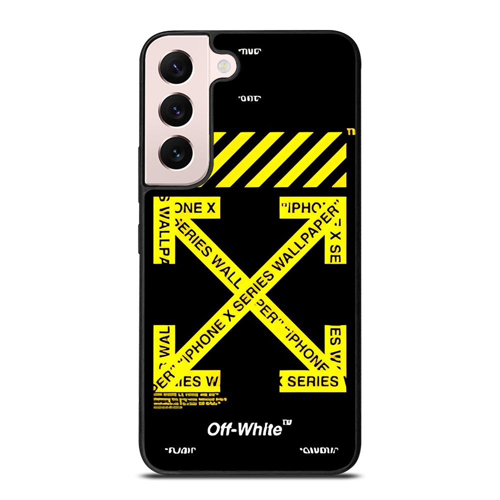 OFF WHITE YELLOW CROSS 3 Samsung Galaxy S22 Plus Case Cover