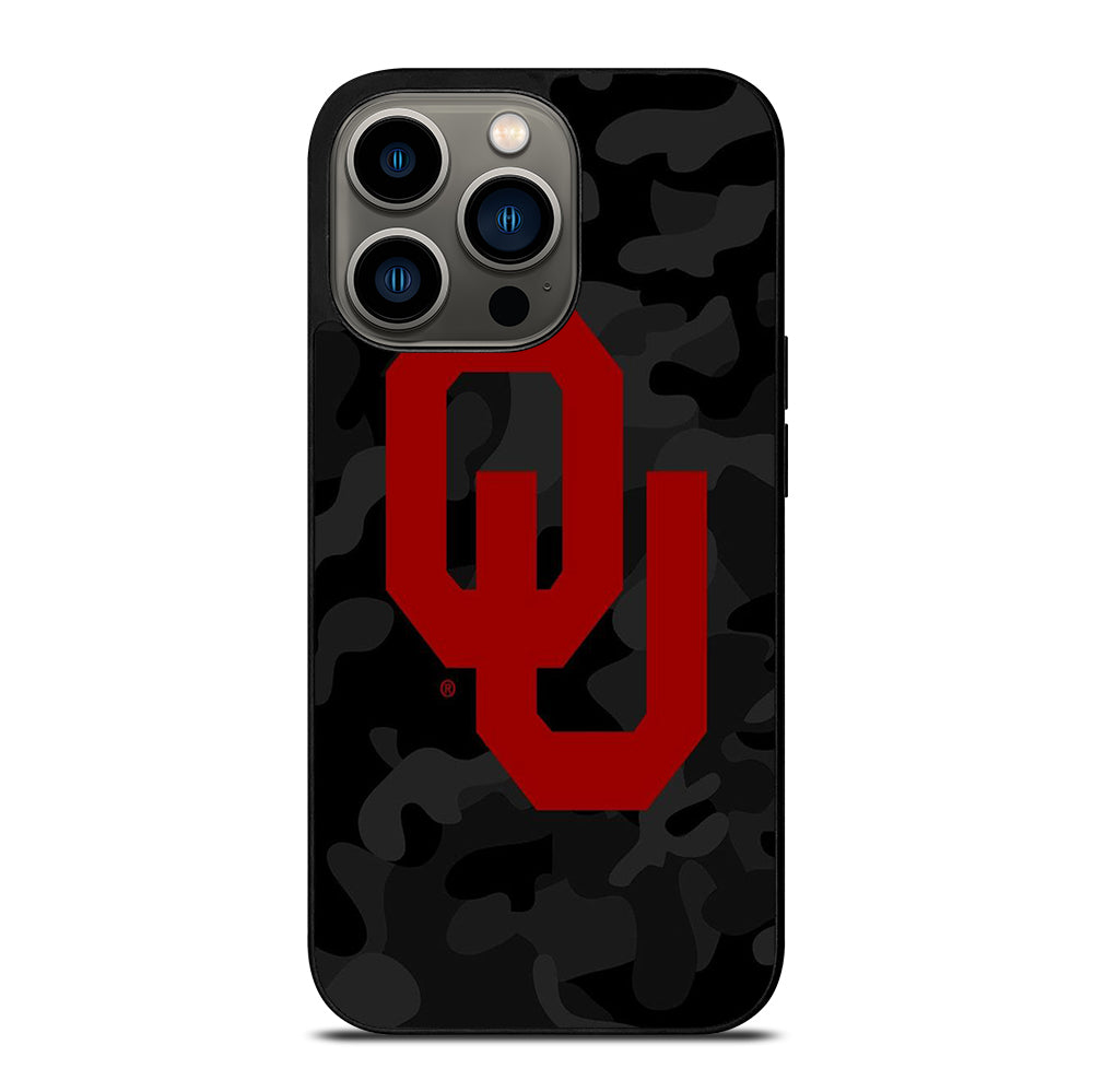 OKLAHOMA SOONERS CAMO 2 iPhone 13 Pro Case Cover