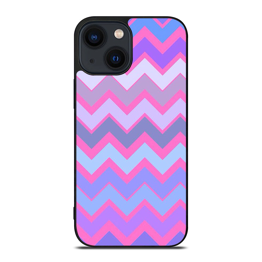 OMBRE PASTEL CHEVRON 5 iPhone 14 Plus Case Cover