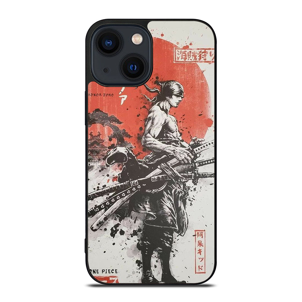 ONE PIECE ZORO ART ANIME iPhone 14 Plus Case Cover