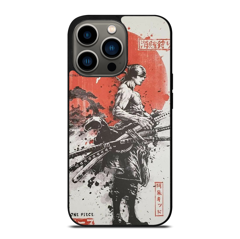 ONE PIECE ZORO ART ANIME iPhone 13 Pro Case Cover