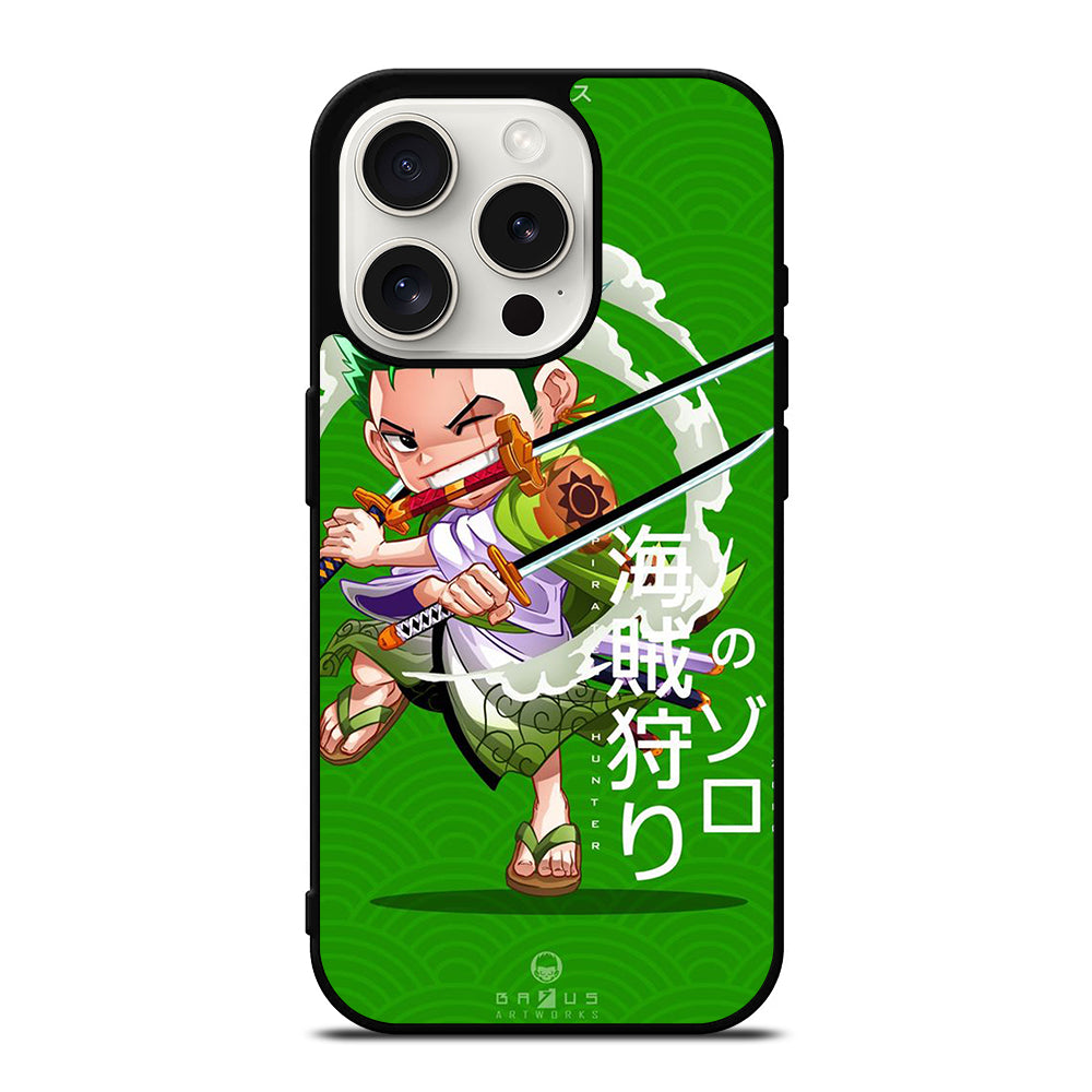 ONE PIECE ZORO CHIBI iPhone 15 Pro Case Cover