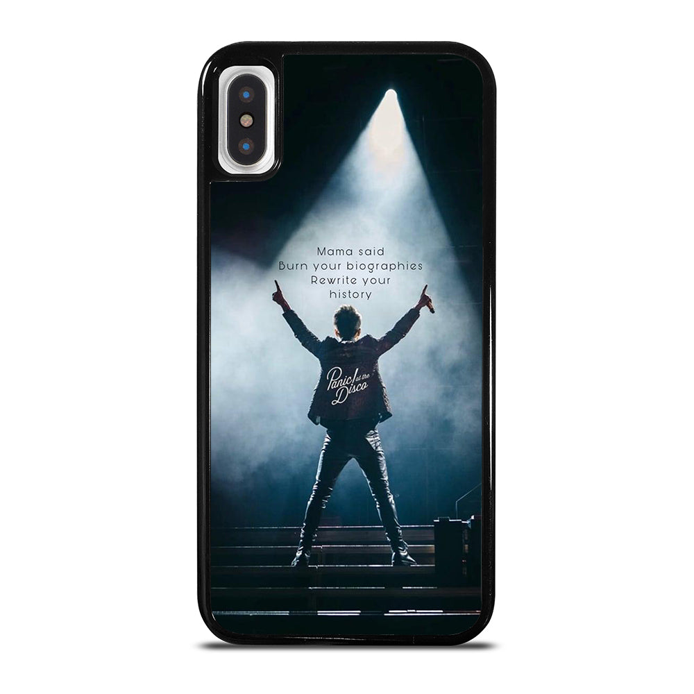 PANIC AT THE DISCO QUOTE iPhone X / XS Case Cover