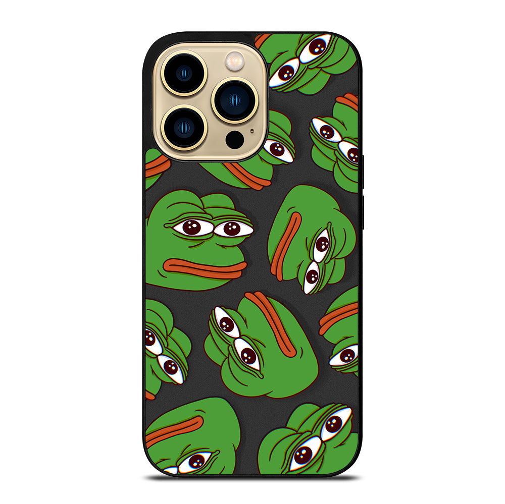 PEPE THE SMUG FROG PATTERN 2 iPhone 14 Pro Max Case Cover