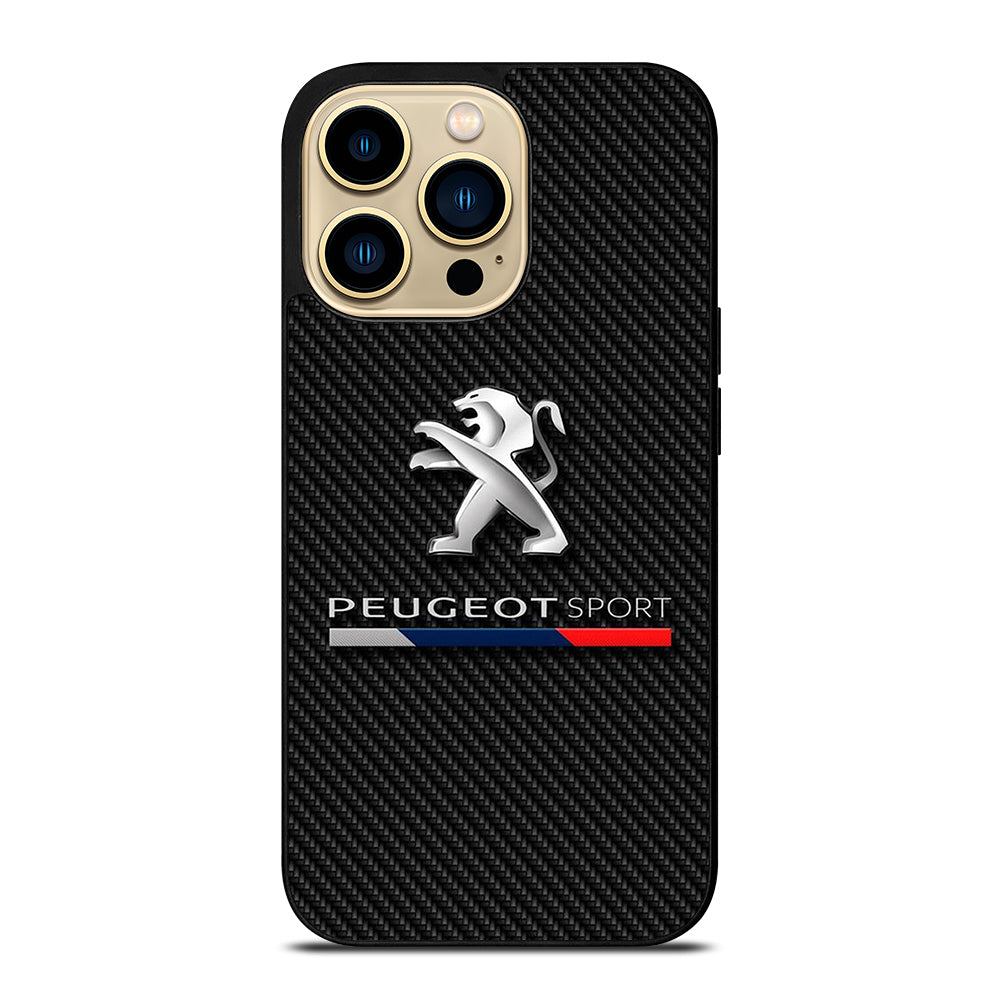 PEUGEOT CARBON CAR LOGO iPhone 14 Pro Max Case Cover