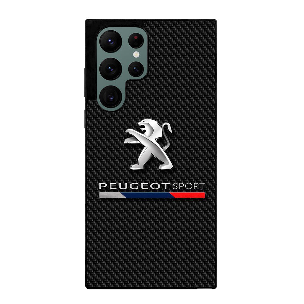 PEUGEOT CARBON CAR LOGO Samsung Galaxy S22 Ultra Case Cover