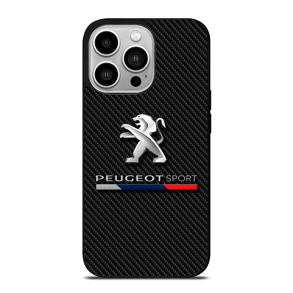 PEUGEOT CARBON CAR LOGO iPhone 14 Pro Case Cover