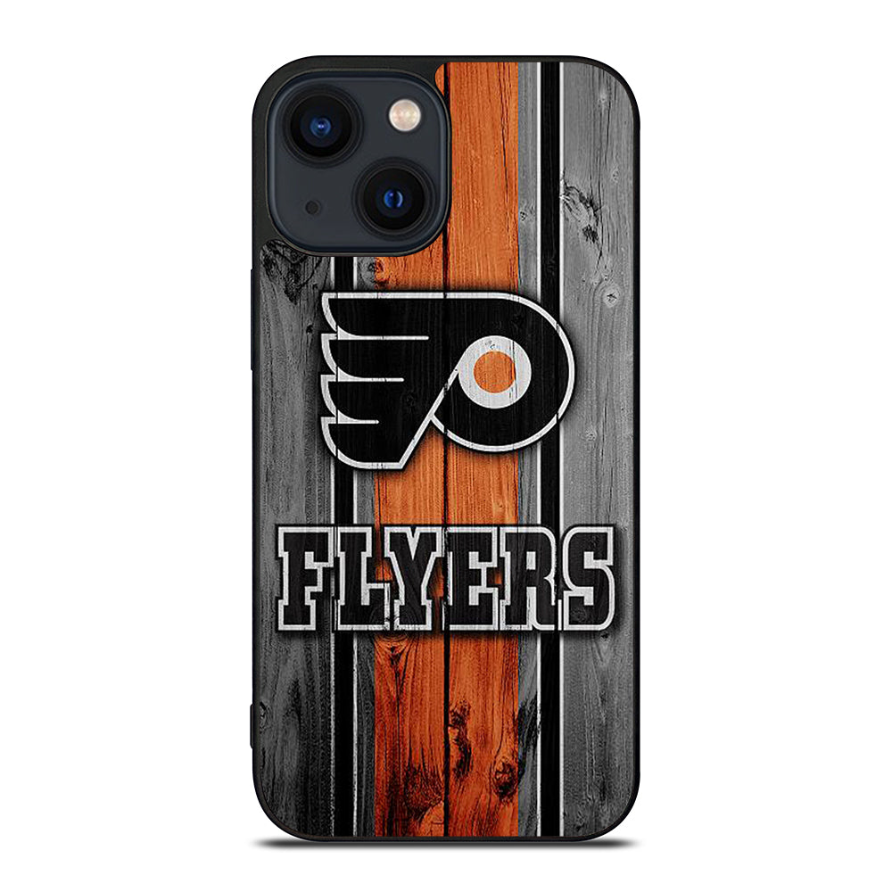 PHILADELPHIA FLYERS WOODEN LOGO iPhone 14 Plus Case Cover