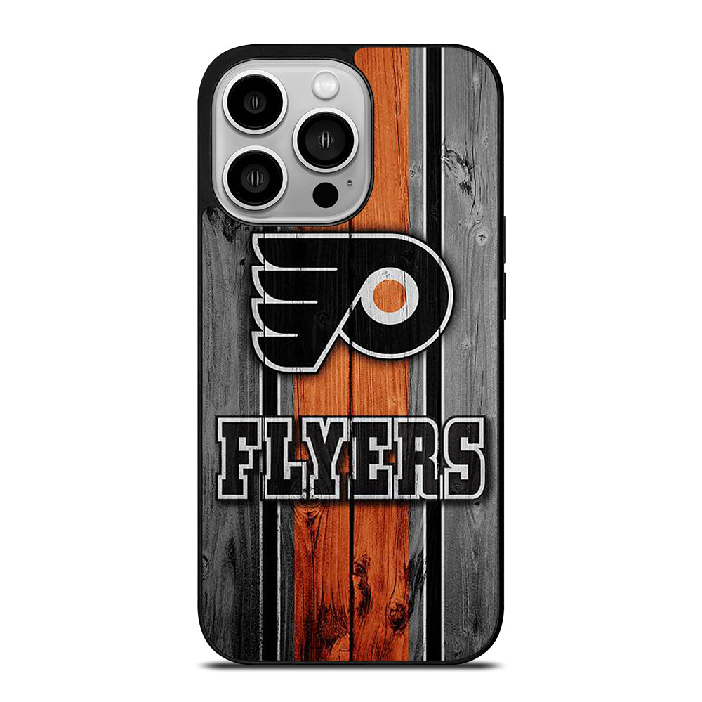PHILADELPHIA FLYERS WOODEN LOGO iPhone 14 Pro Case Cover