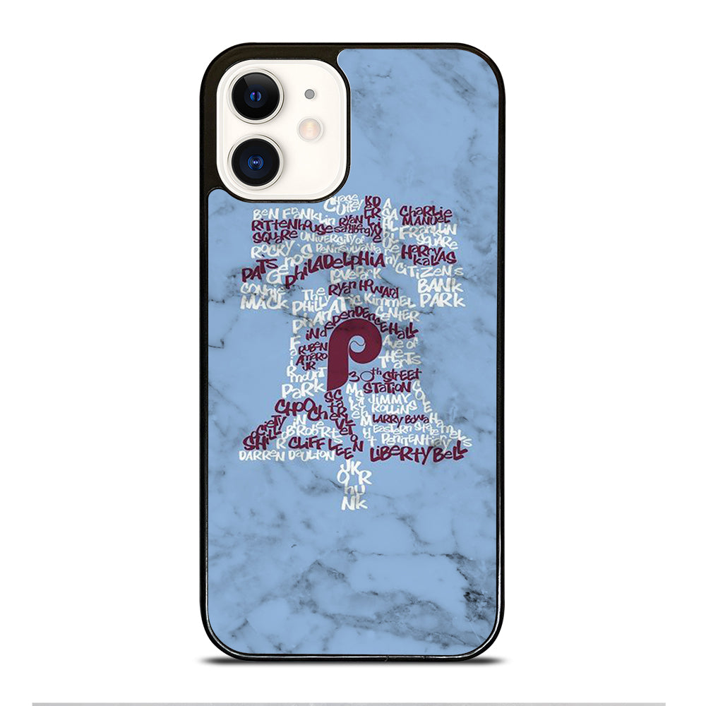PHILADELPHIA PHILLIES MARBLE LOGO 2 iPhone 12 Case Cover
