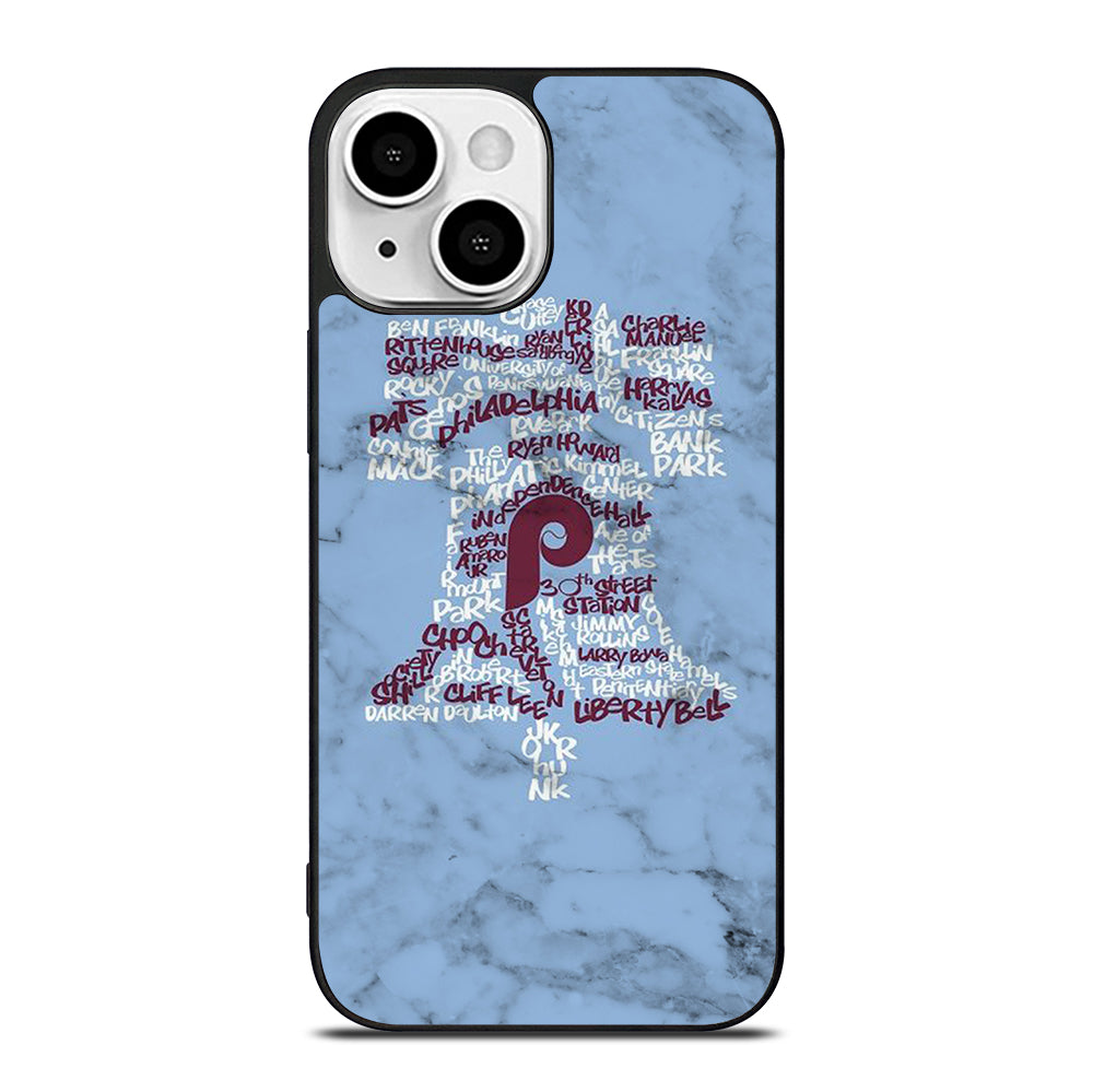 PHILADELPHIA PHILLIES MARBLE LOGO 2 iPhone 13 Mini Case Cover