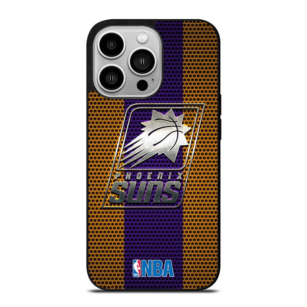 PHOENIX SUNS NBA METAL LOGO iPhone 14 Pro Case Cover