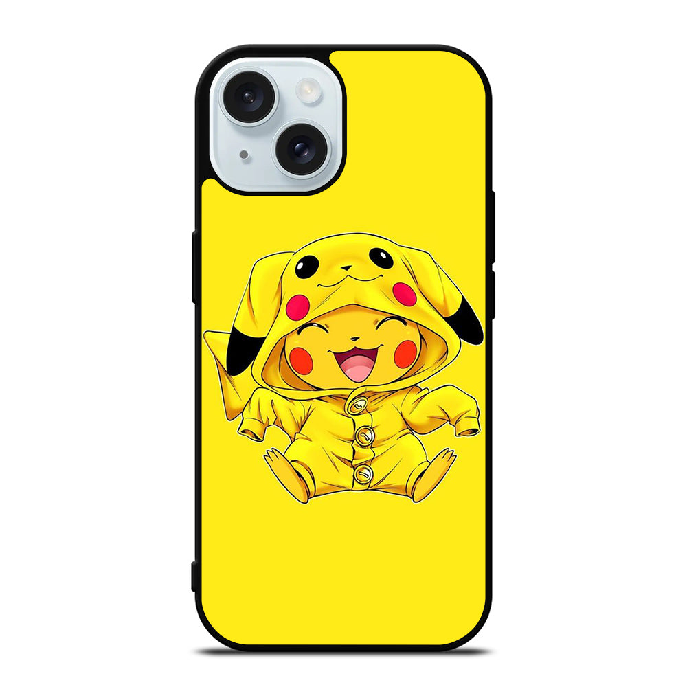 PIKACHU CUTE SMILE iPhone 15 Case Cover