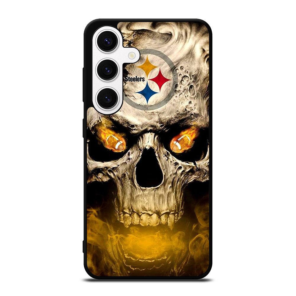 PITTSBURGH STEELERS SKULL LOGO Samsung Galaxy S24 Case Cover