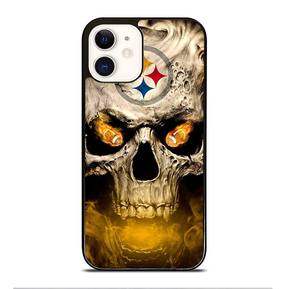 PITTSBURGH STEELERS SKULL LOGO iPhone 12 Case Cover
