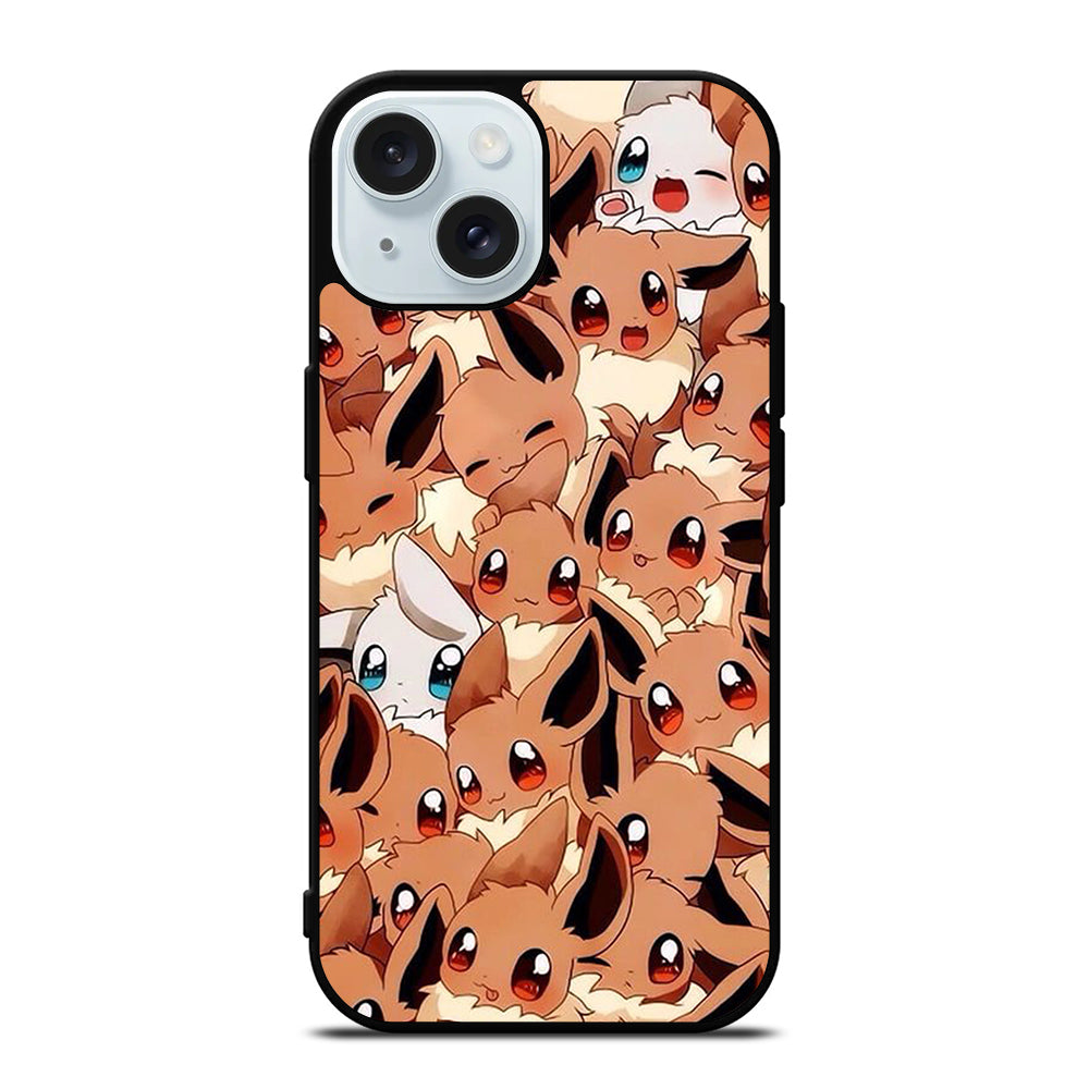 POKEMON EEVEE PATTERN iPhone 15 Case Cover