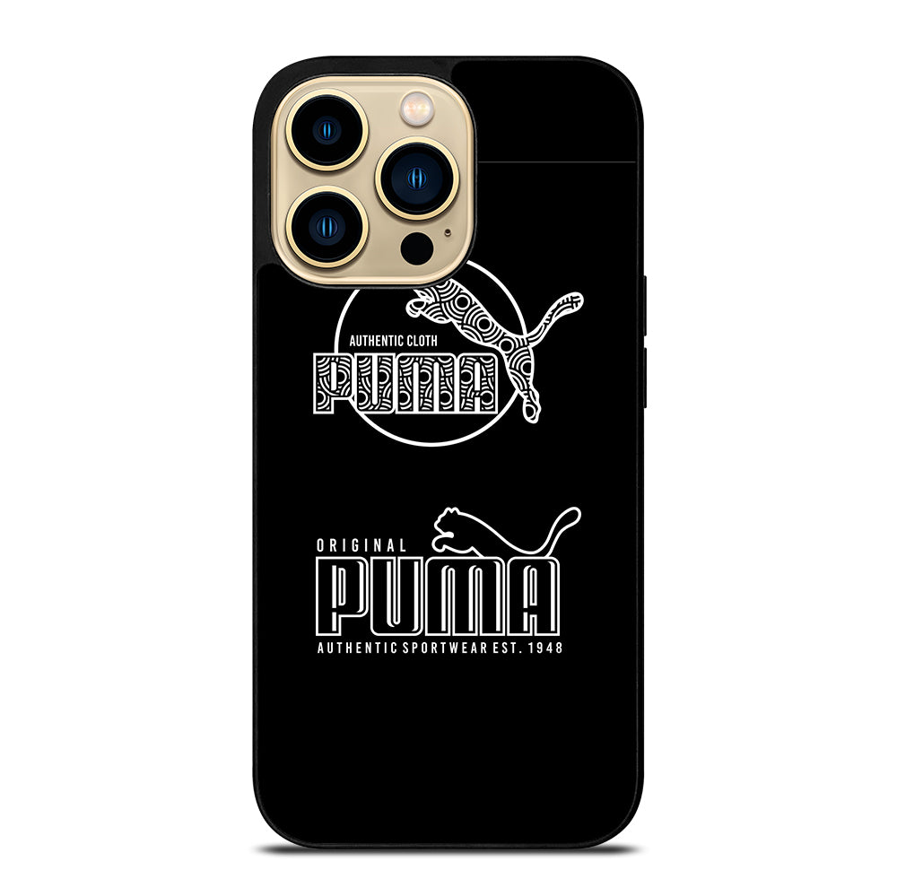 PUMA BLACK LOGO iPhone 14 Pro Max Case Cover