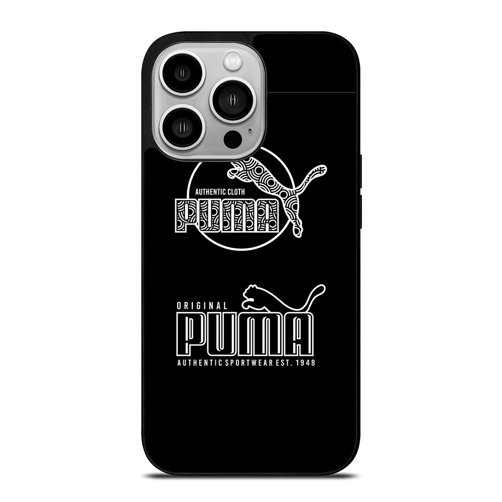 PUMA BLACK LOGO iPhone 14 Pro Case Cover