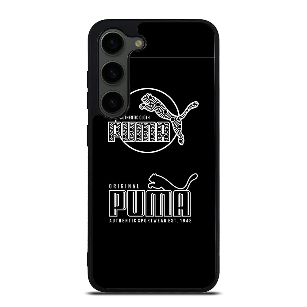PUMA BLACK LOGO Samsung Galaxy S23 Plus Case Cover