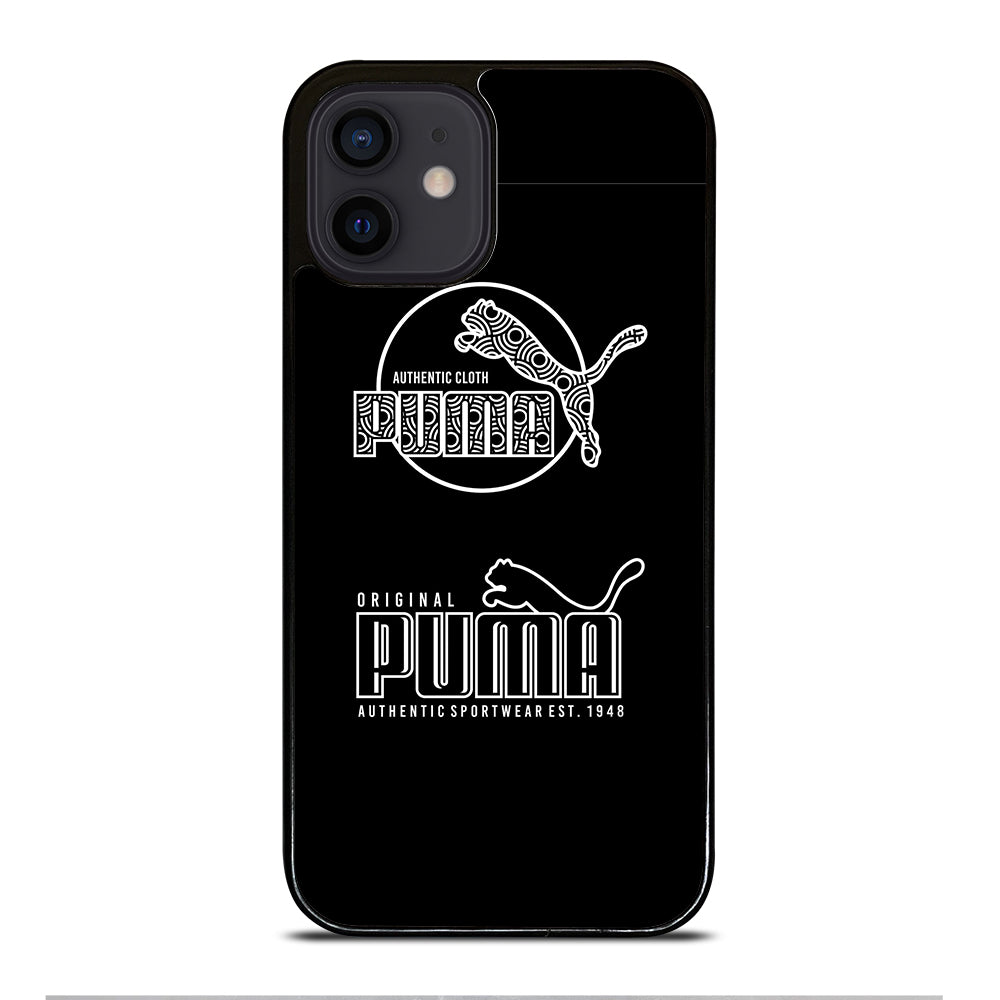 PUMA BLACK LOGO iPhone 12 Mini Case Cover