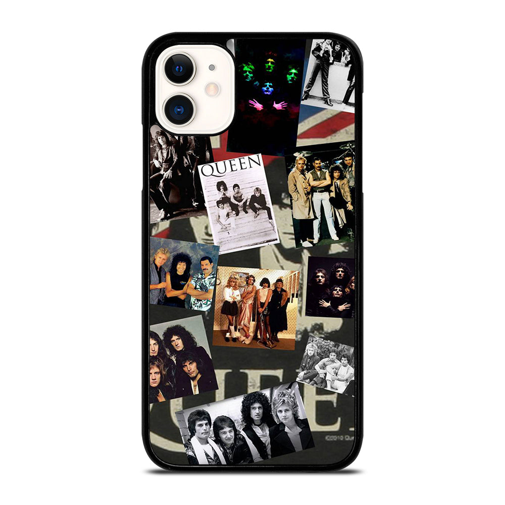 QUEEN BAND ROCK COLLAGE iPhone 11 Case Cover