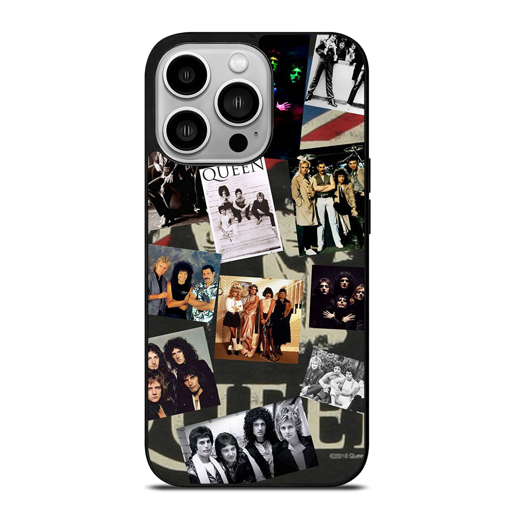 QUEEN BAND ROCK COLLAGE iPhone 14 Pro Case Cover