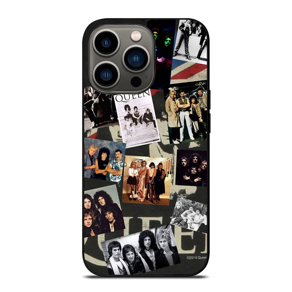 QUEEN BAND ROCK COLLAGE iPhone 13 Pro Case Cover