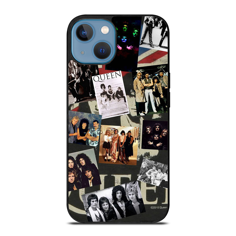 QUEEN BAND ROCK COLLAGE iPhone 13 Case Cover