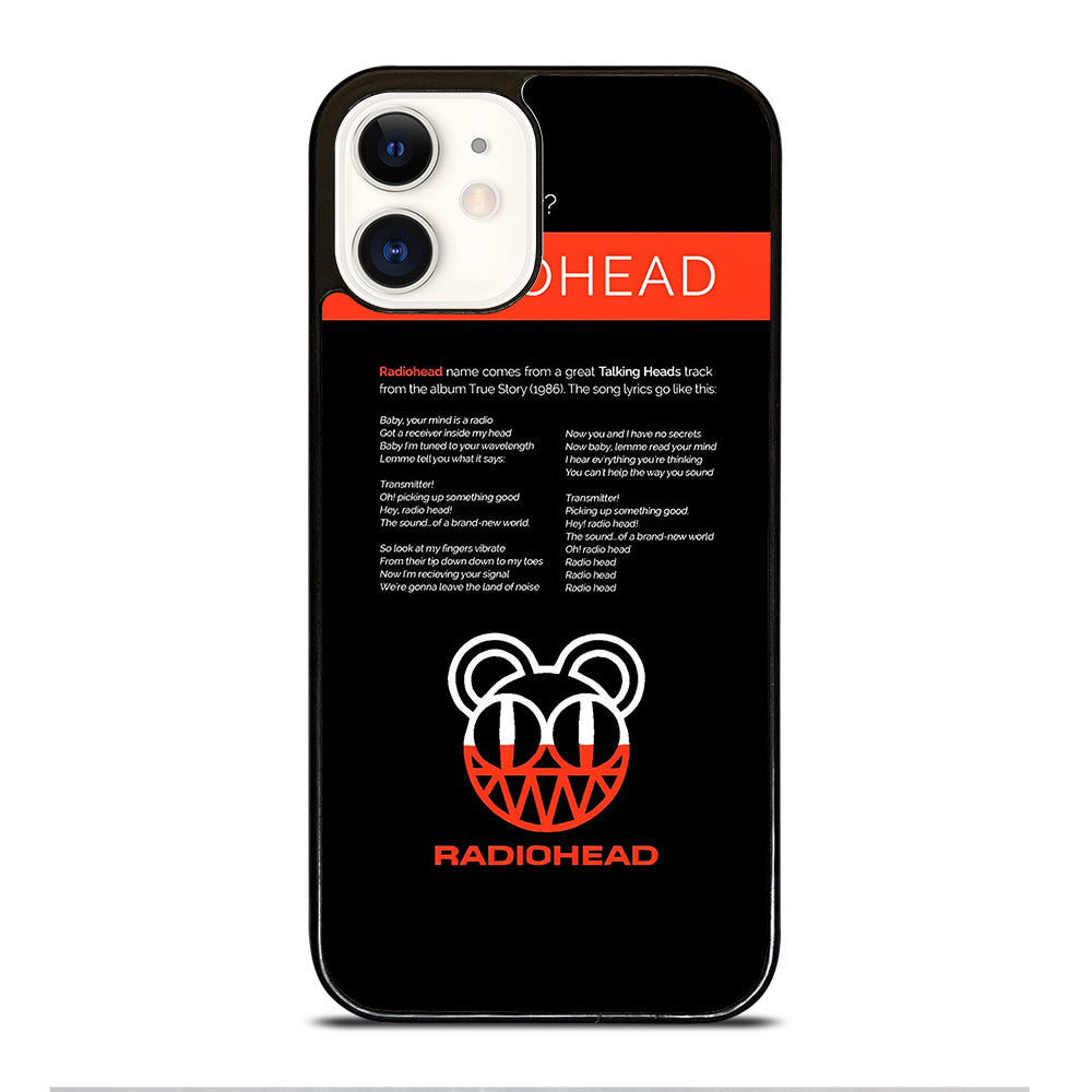 RADIOHEAD BAND LYRIC iPhone 12 Case Cover