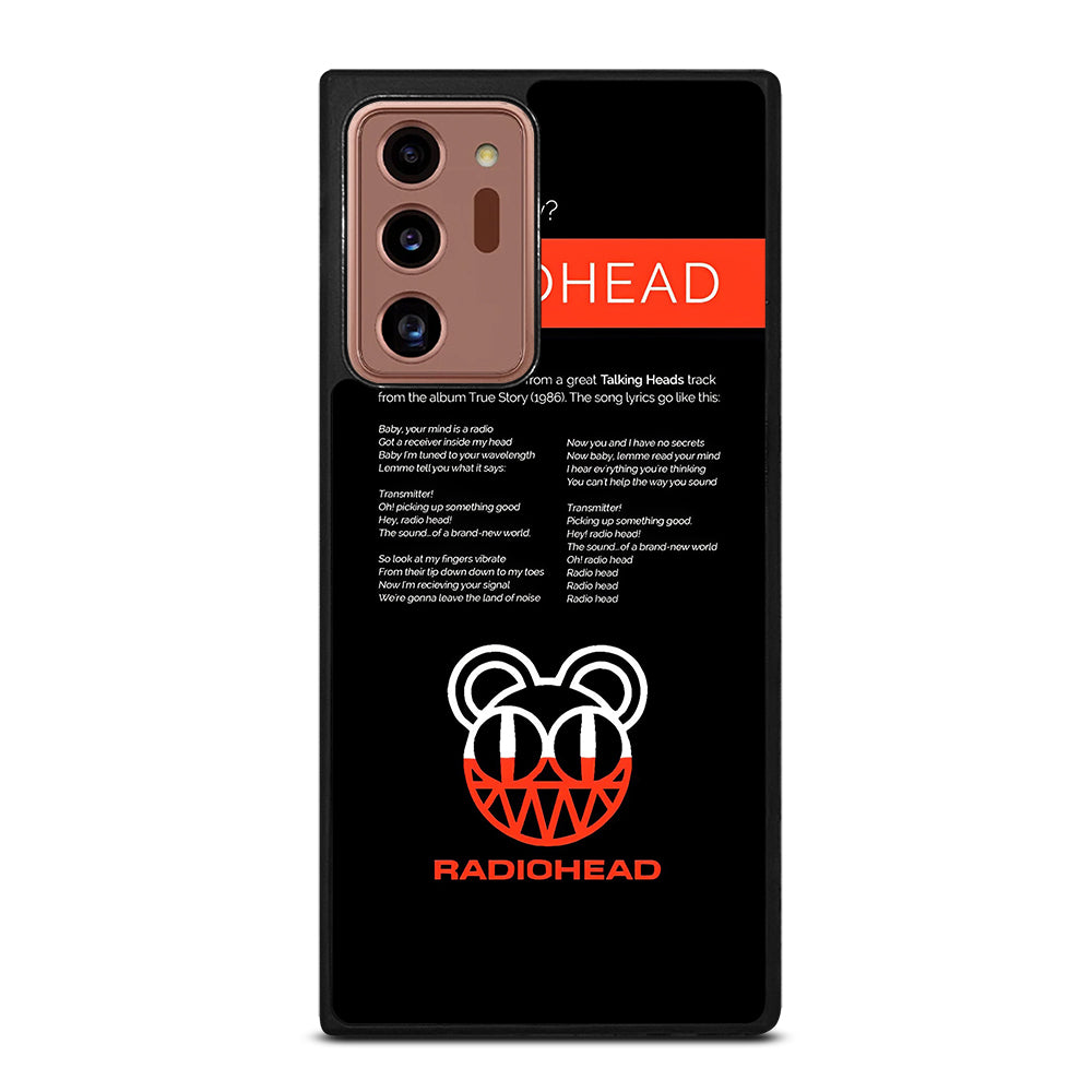 RADIOHEAD BAND LYRIC Samsung Galaxy Note 20 Ultra Case Cover