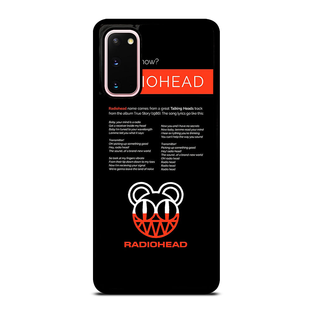 RADIOHEAD BAND LYRIC Samsung Galaxy S20 Case Cover