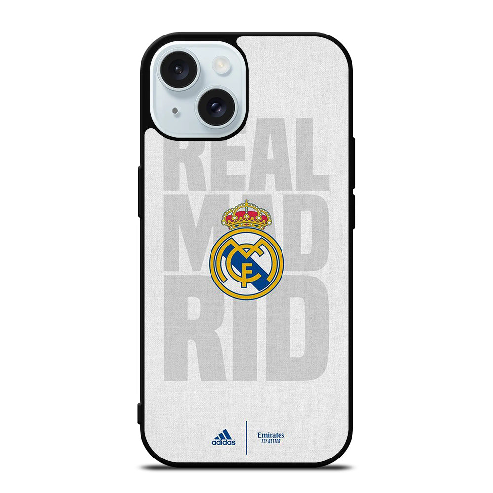REAL MADRID FC SOCCER LOGO iPhone 15 Case Cover