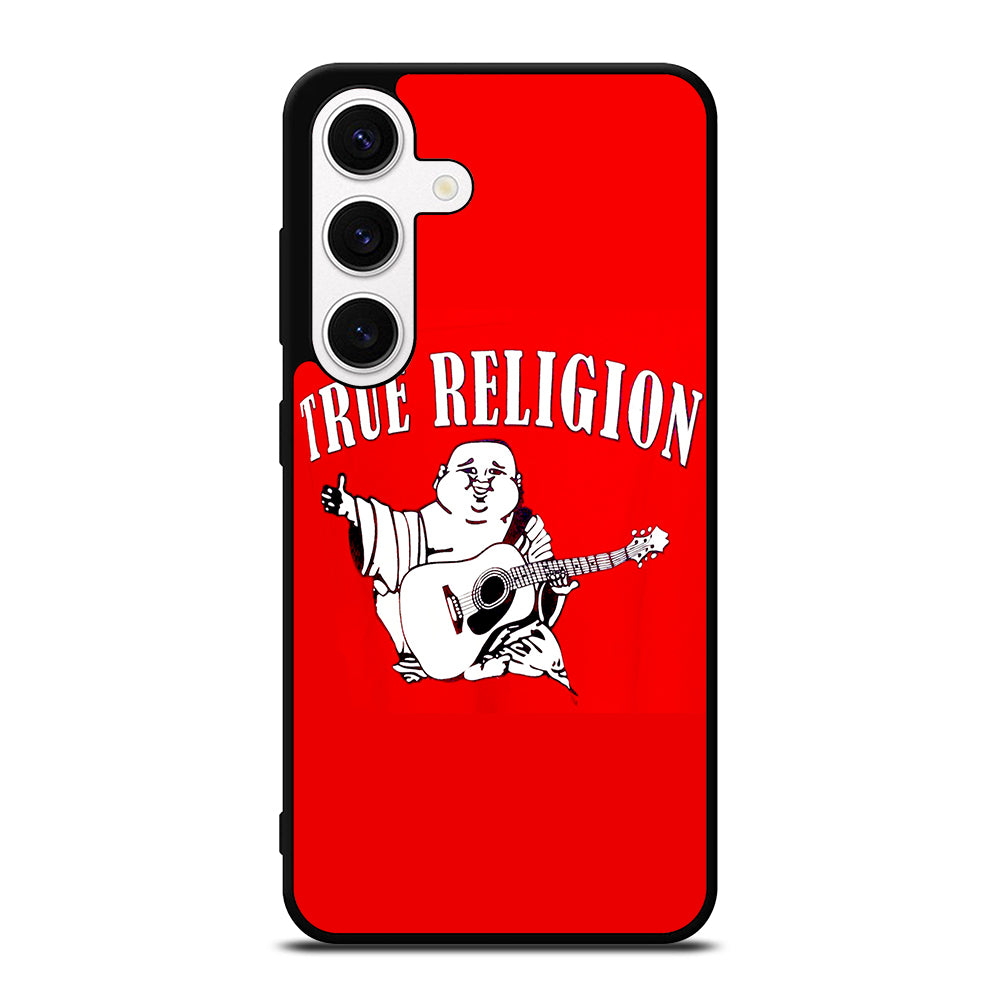 RED BIG BUDDHA TRUE RELIGION LOGO 2 Samsung Galaxy S24 Case Cover
