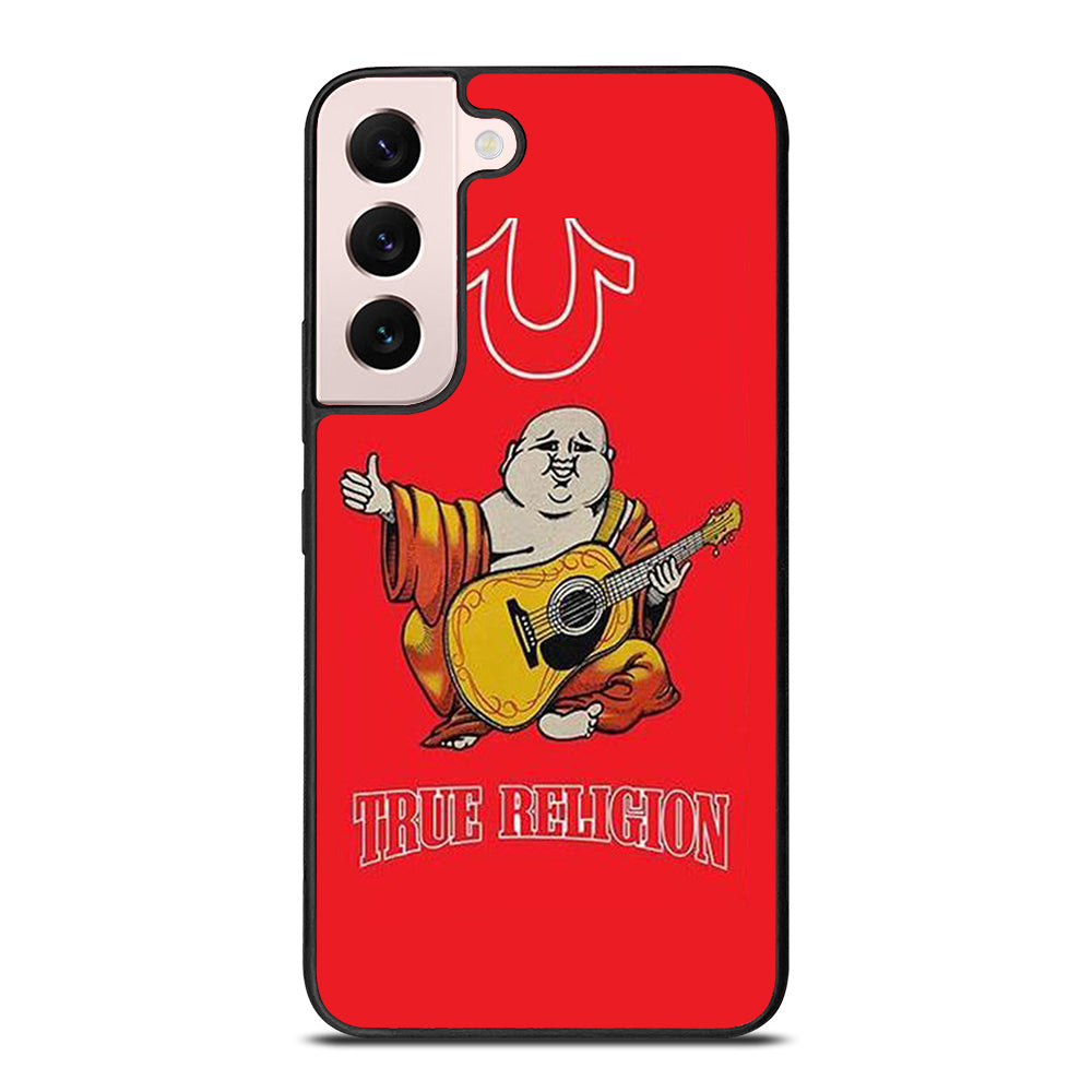RED BIG BUDDHA TRUE RELIGION LOGO 3 Samsung Galaxy S22 Plus Case Cover