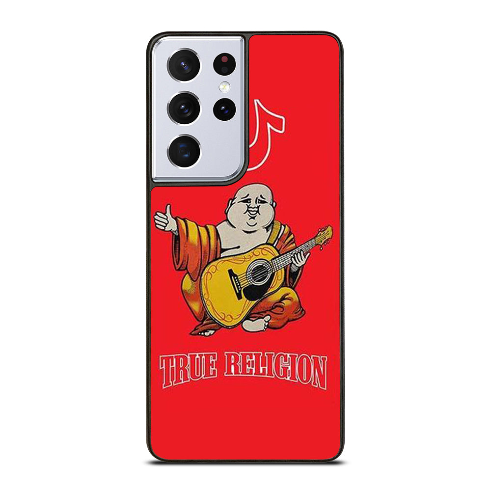 RED BIG BUDDHA TRUE RELIGION LOGO 3 Samsung Galaxy S21 Ultra Case Cover