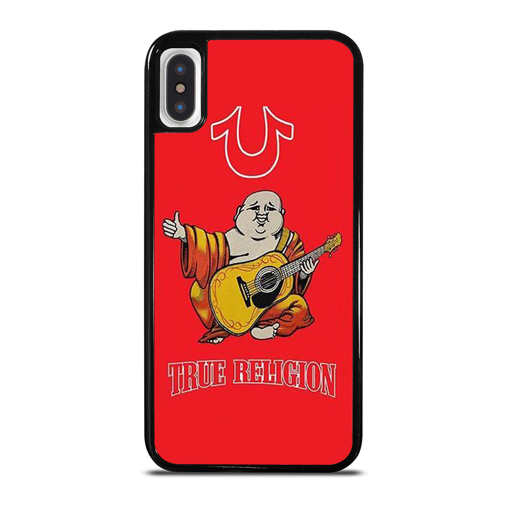 RED BIG BUDDHA TRUE RELIGION LOGO 3 iPhone X / XS Case Cover